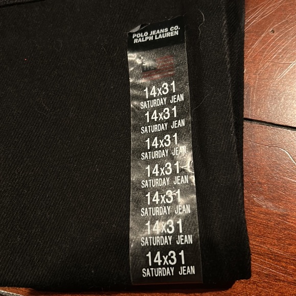 NWT Polo Jeans Company Ralph Lauren Black Saturday Jean 14x31 Vintage - Picture 8 of 16